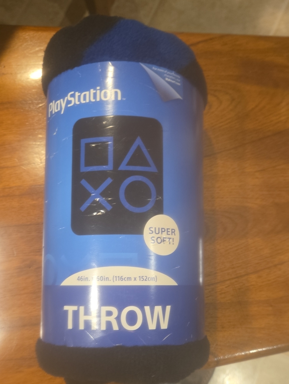 Sony Blue PlayStation Icon Fleece Throw
